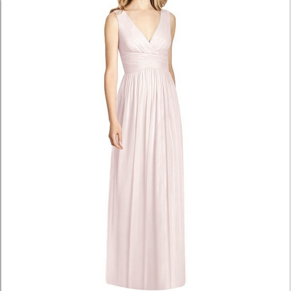 Blush bridesmaid dress